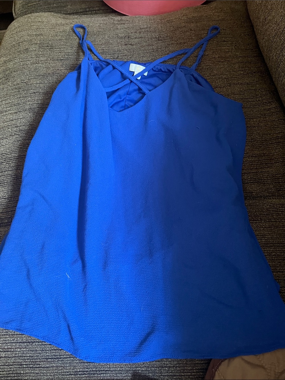 Women's Royal Blue Strappy Camisole Top